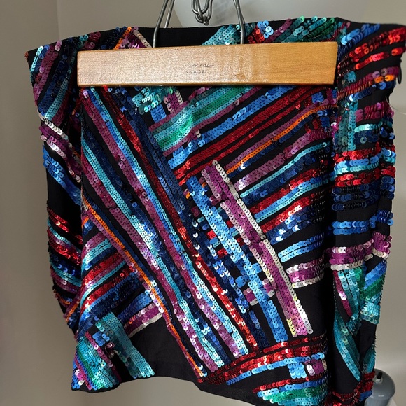 Sequinned mini skirt - Picture 1 of 2